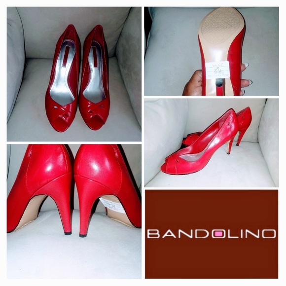 bandolino red heels